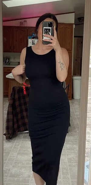 Anistar TJ Maxx Black Bodycon Dress thumbnail 1