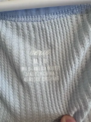 NWT AERIE ribbed Scoop Neck Tank Top in Light Blue - Women's thumbnail 3