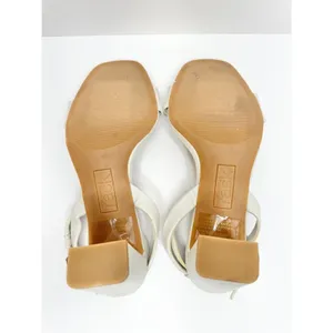 Nordstrom Rack Sandals Womens Size 5.5 Bone‎ Strappy Faux Leather thumbnail 8