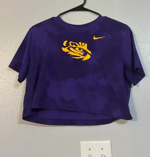 Nike LSU crop top thumbnail 1