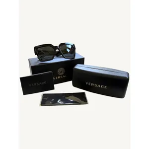 Versace VE4458 GB1/87 Black Gold Medusa Sunglasses NWT thumbnail 2