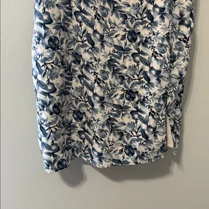 Abercrombie & Fitch Blue Floral Mini Dress Size Medium thumbnail 4