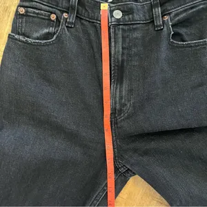 Abercrombie & Fitch‎ Ankle Straight Jeans 27 4 Ultra High Rise Black Distressed thumbnail 12
