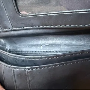 COACH Black Signature Canvas Wallet thumbnail 9