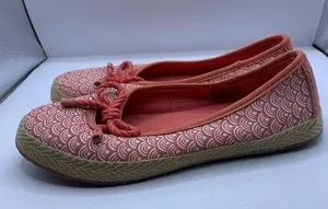 Women's Ugg Slip-On Shoes, Pink and White USA 6.5 coral thumbnail 1