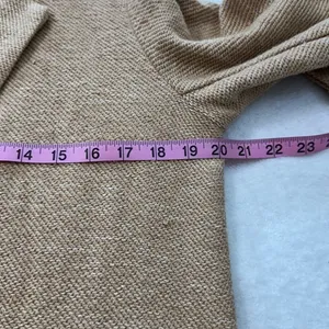 Sanctuary Carleton Cotton Blend Tan Blazer Modern Tailored Suit Jacket M thumbnail 3