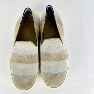 Rothy's The Sneaker Birch Stripe Size 8 Slip On Loafer Comfort Casual thumbnail 4