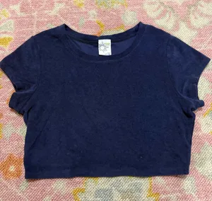 Offline by Aerie Terry Cloth Cropped Tee thumbnail 1