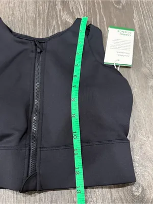 NWT Halara Black Zip Up Sports Bra thumbnail 8