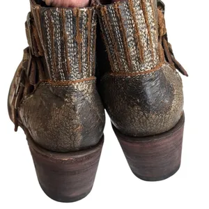 Like New Five Worlds by Cordani Leather Ankle Boots Size 9.5 Retail $268.00 thumbnail 8