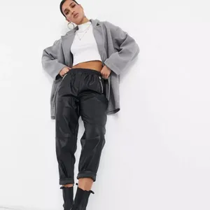 NWT Free People Hannah Slouchy Double Breasted Blazer Gray thumbnail 5
