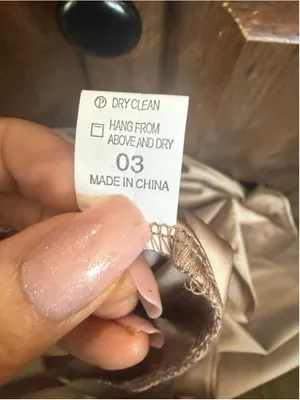 Women's OYS Champagne One Shoulder Dress S thumbnail 6