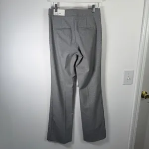 Ann Taylor The High Rise Madison Trousers Gray Houndstooth Career Women Size 2 thumbnail 4