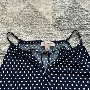 NWT Philosophy Womens‎ Medium M Blue White Polka Dots Tank Top Cami Y2K Retro thumbnail 4