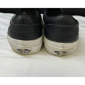 VANS Unisex Black Skater Leather Slip on Sneakers/Shoes M-4 W-5.5 SKU 3495 thumbnail 5