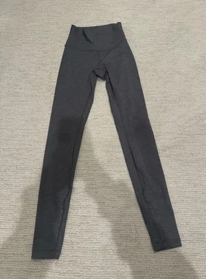 Lululemon Wunder Under Leggings Grey thumbnail 1