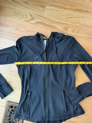 Lululemon Define Hooded Jacket Nulu Black Size 10 thumbnail 8