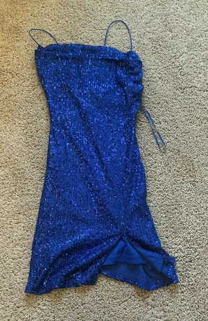 Windsor Homecoming Dress Sparkly Blue thumbnail 1