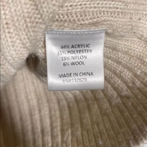 Tularosa Lovelle Zip Up Sweater Cream Womens Small Wool thumbnail 4