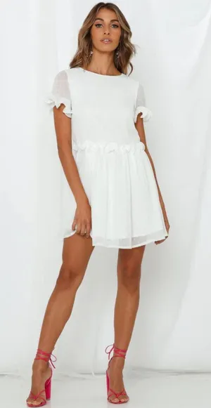 White Mini Dress NWT thumbnail 2
