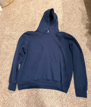 Navy Blue Hoodie Size L thumbnail 1