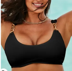 NWT Swimsuits For All Chain Strap Underwire Bikini Top Swimsuits For All Sz 8 thumbnail 1