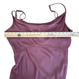 Anthropologie The Elyse Slip Satin Midi Dress Size M Mauve Pink thumbnail 12