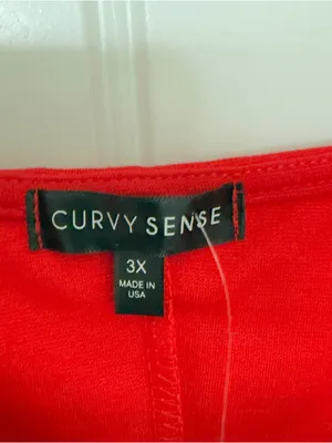 Curvy Sense Flutter Sleeves 3X‎ Classic Bodycon Cocktail Ruffle Neckline Dress thumbnail 7