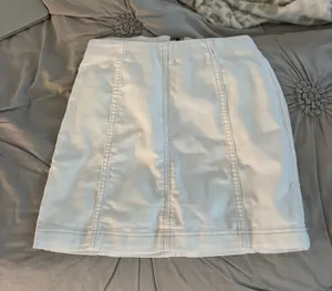 Free People Mini Skirt White thumbnail 1