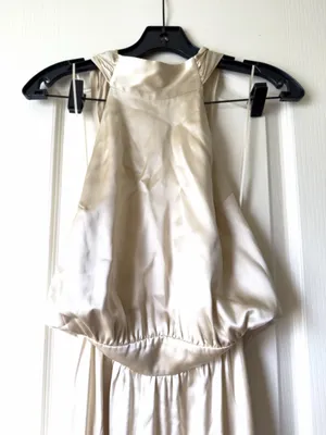 Reformation Alani Silk Halter Maxi Dress Backless Wedding‎ Ivory Size 6 NWT thumbnail 5