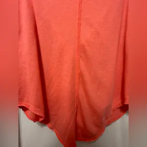 We The Free NWOT Free People Just Chill Slouchy Draping Top Size Large, Tangerine thumbnail 11