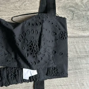 Zara eyelet crop top thumbnail 2
