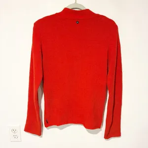 PRANA Red‎ Breathe Chenille Knit V Neck Sweater Size Medium thumbnail 5