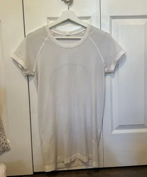 Lululemon White Swiftly Tech Short Sleeve thumbnail 1