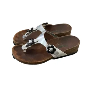 Birkenstock Gizeh Thong Sandals Silver Women Size 6 thumbnail 3