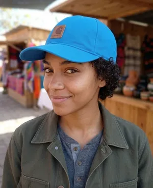 Carhartt Odessa Cap Hat Blue AH0289 Canvas Force FastDry Adjustable Unisex thumbnail 1