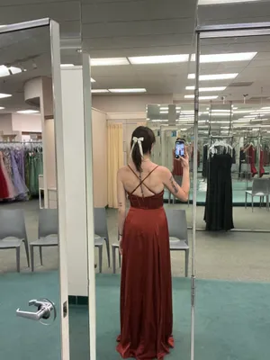 Burnt Sienna bridesmaid dress thumbnail 2