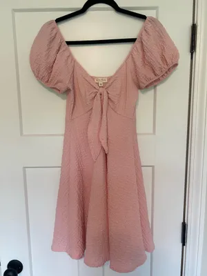 See You Monday Pink mini dress thumbnail 1