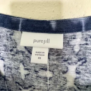 Pure Jill Casual Sleeveless Tie Dye Linen Blend Dress Size XS thumbnail 5