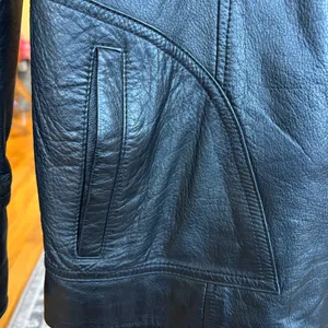 Wilsons Leather Black Zip Front Jacket Women’s Medium Genuine Leather Classic M thumbnail 7