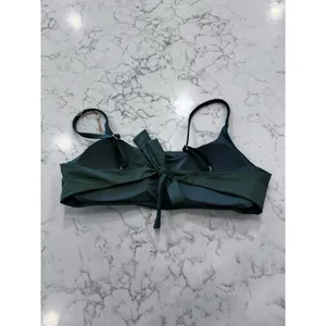 NWT Quince Palm Green Italian Scoop Neck Bikini Top Large thumbnail 4