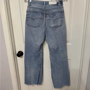 RE/DONE x LEVIS wide leg reworked jeans‎ exposed zipper size 25 thumbnail 7