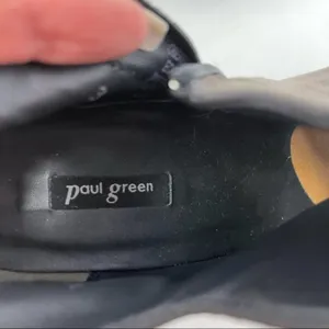Paul‎ Green Jazzy Suede Ankle Booties Heeled Charcoal Grey Side Zip Size 5.5 thumbnail 10