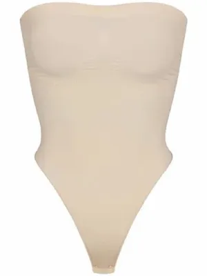 SKIMS Shapewear Seamless Sculpt Thong Bodysuit Size L NEW Clay thumbnail 2