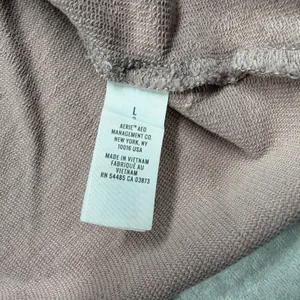 Aerie Oversized Crewneck Sweatshirt Womens Large Pink Mauve Boxy Cotton thumbnail 3