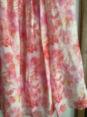 Lulus Eulalia Pink Floral Lace-Up Strapless Bustier Midi Dress thumbnail 7