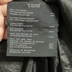 Marc‎ New York by Andrew Marc Size XL Faux Down Puffer Jacket Black Full Zip thumbnail 5