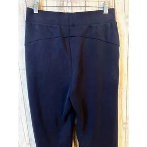 Ododos Wide Leg Pants Womens Large Navy Blue New Pleated Modal‎ Stretch Trousers thumbnail 7