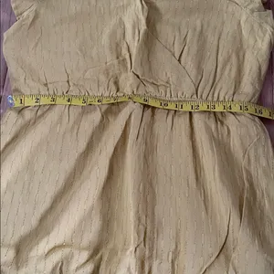 Hayden Mini Dress Womens Large Yellow Ruffle Sleeve Casual Boho Cottagecore NWT thumbnail 6