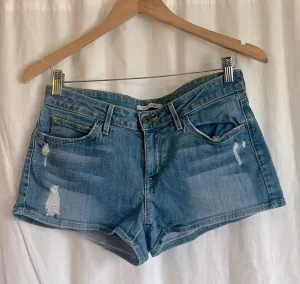 Rich & Skinny Casual Lighter Medium Wash Low Medium Rise Denim Jean Shorts thumbnail 1